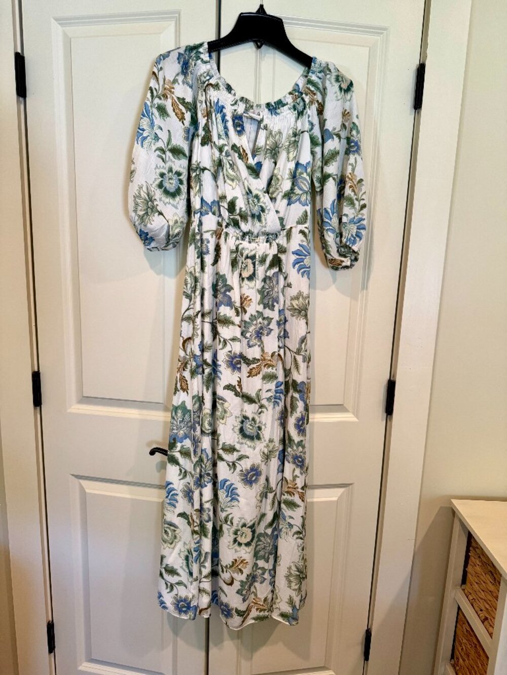 Loft Floral Off The Shoulder Maxi Dress, Size 4